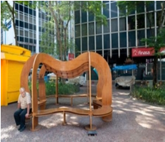 Daniel Acosta<br /><em>Kosmodrom</em>, 2009<br />Construção em  madeira e compensado multilaminado